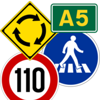 Verkehrs- und Hinweisschilder